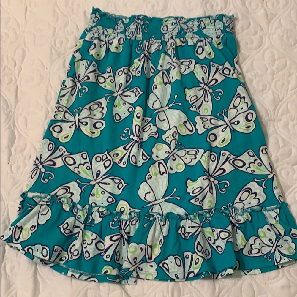 Crazy 8 butterfly ruffled skirt